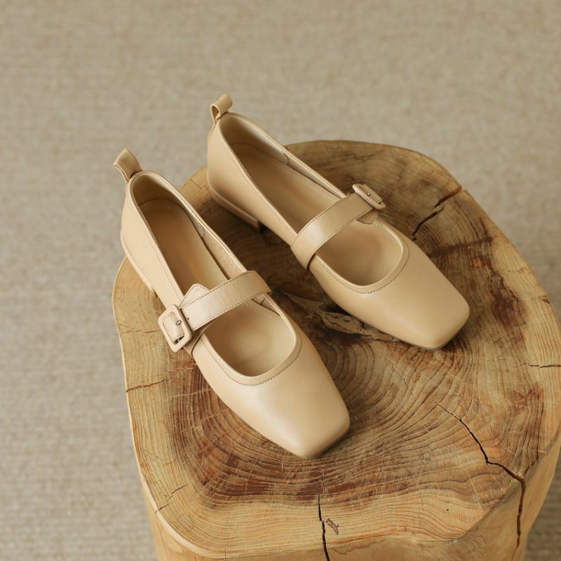 Zoe Dames Vierkante Hakken Pumps - Rood
