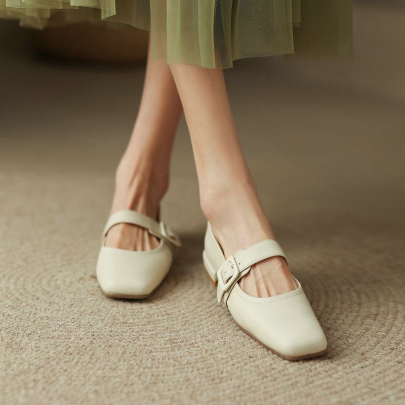 Zoe Dames Vierkante Hakken Pumps - Rood