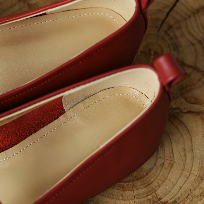 Zoe Dames Vierkante Hakken Pumps - Rood