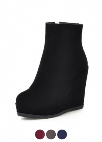Zoe Dames Winter Herfst Wedge Enkellaarsjes