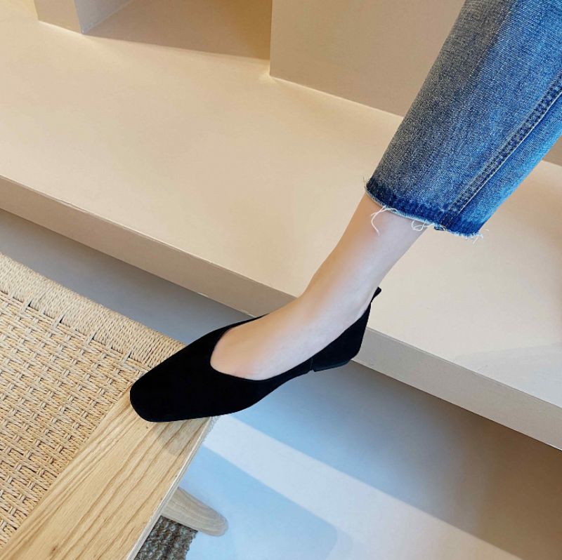 Zole Hoogwaardige Platte Zwarte Schoenen Voor Dames - Zwart