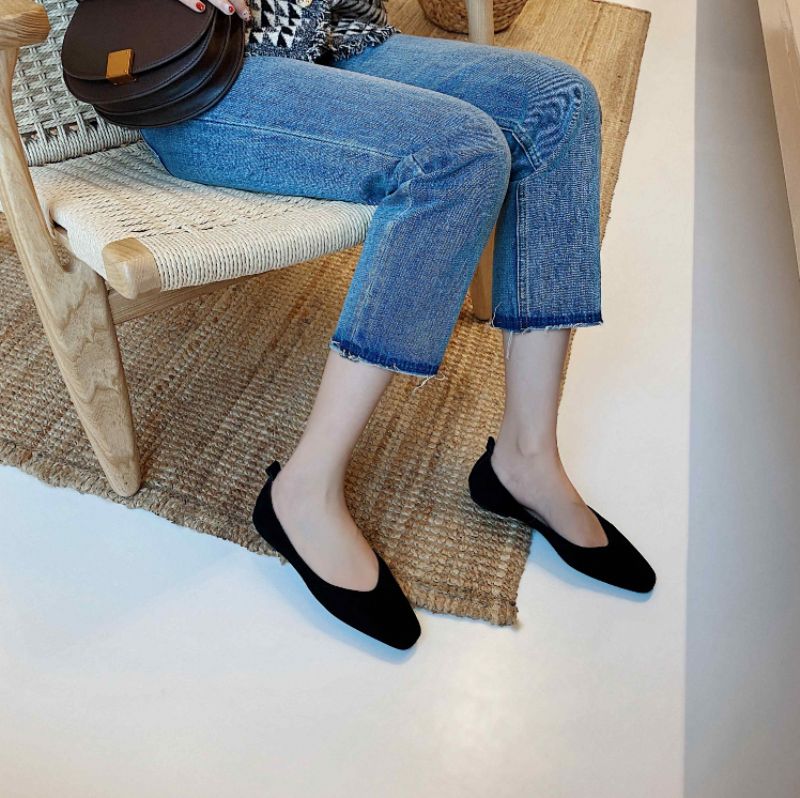 Zole Hoogwaardige Platte Zwarte Schoenen Voor Dames - Zwart
