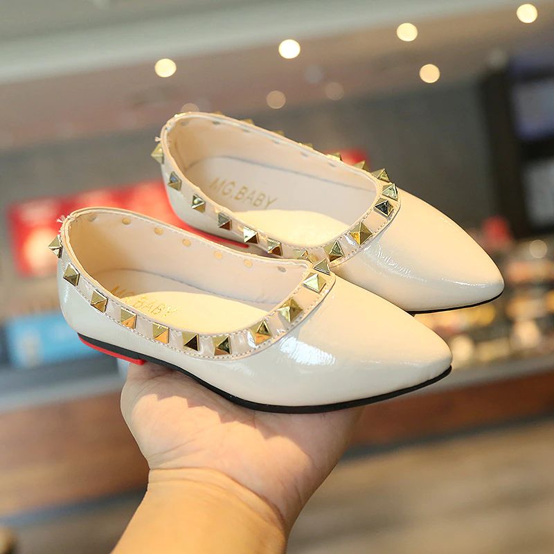 Zulem Meisjes Platte Schoenen - Beige