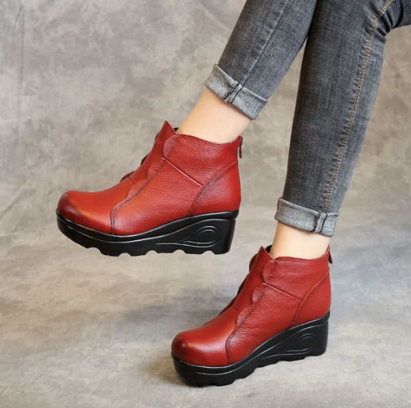 Zuny Dames Platform Laarzen - Blauw