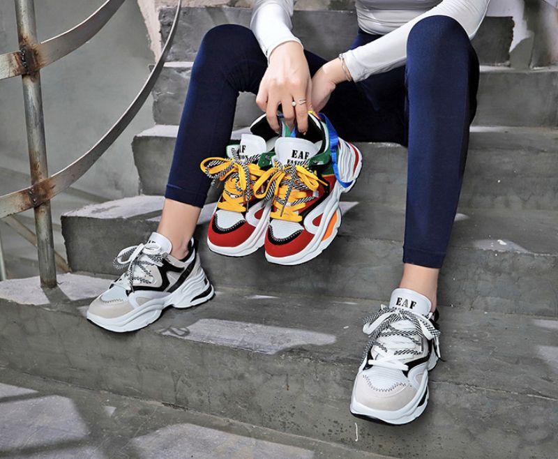 Zuyin Dames Sneaker - Geel